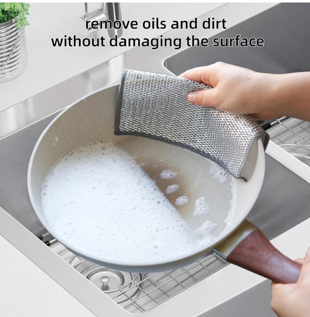 Double Layered Steel Wire Cleaning Cloth