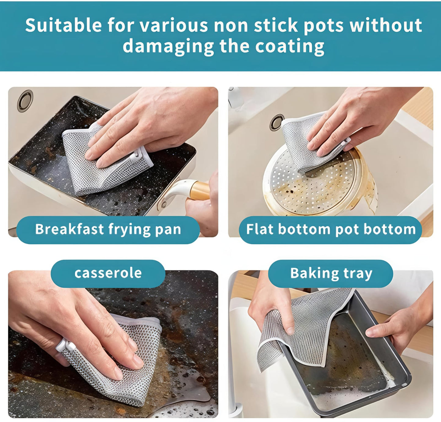 Double Layered Steel Wire Cleaning Cloth